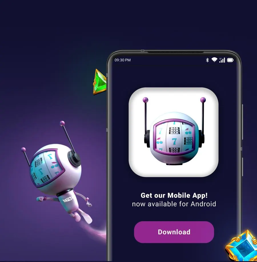 SpinAway app screen on a phone with Spinman next to it